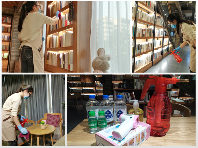 店員對(duì)門店進(jìn)行消殺，并備好防控用品.png